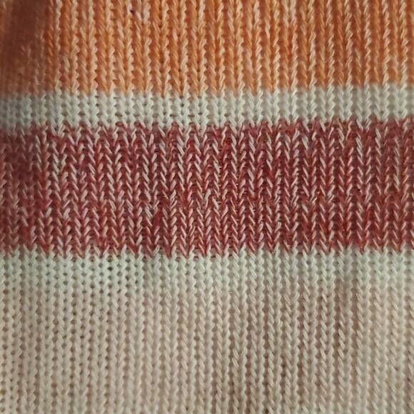 Coral striped maxi dress new with out tank - Picture 4 of 5